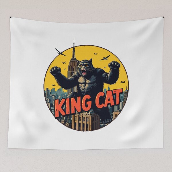 Item preview, King Cat's Rampage - Epic Feline Takeover designed and sold by latelierdechris.