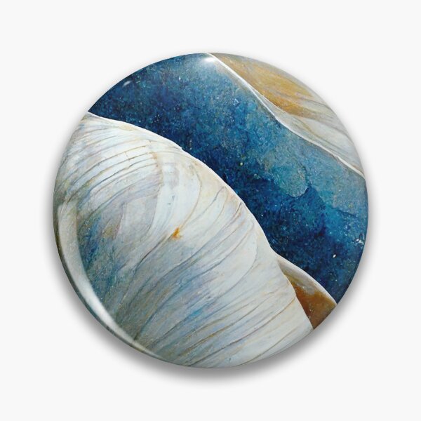 Item preview, Oceanic play of colors – sunken structures in blue & sand designed and sold by sabantha.
