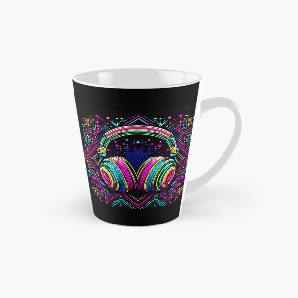 Item preview, Pop Art Style Neon Headphone Design designed and sold by Dogandesighn.