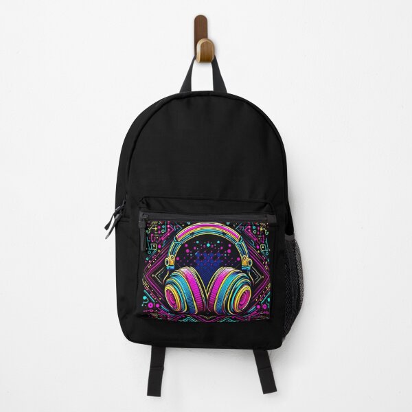 Item preview, Pop Art Style Neon Headphone Design designed and sold by Dogandesighn.