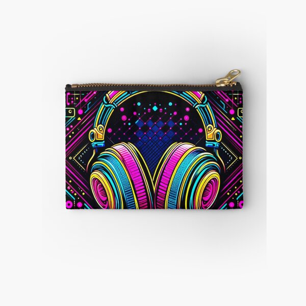 Item preview, Pop Art Style Neon Headphone Design designed and sold by Dogandesighn.