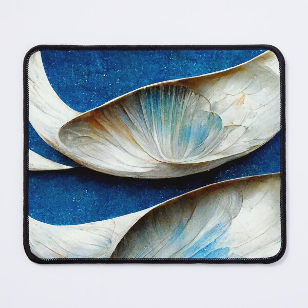 Item preview, Oceanic color play – tide lines in blue & sand designed and sold by sabantha.