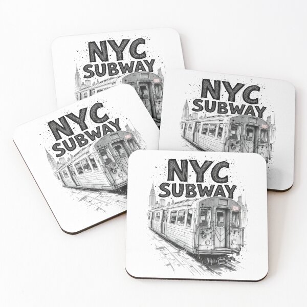 Item preview, New York Subway NYC Subway Train - Hand Drawing designed and sold by MayaDelaye.