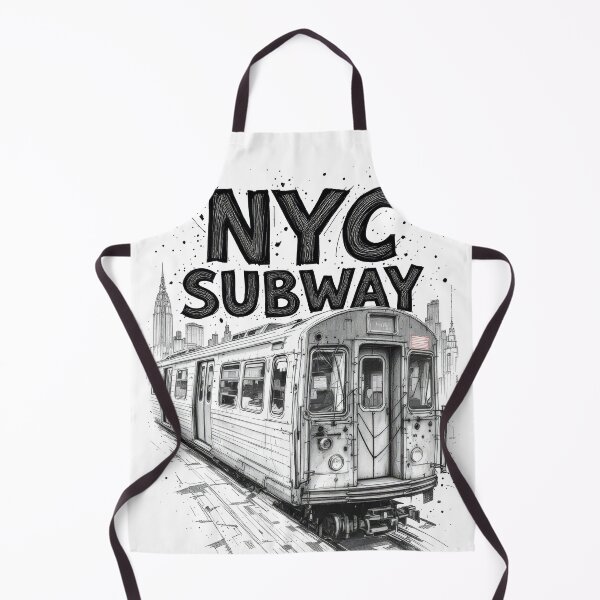 Item preview, New York Subway NYC Subway Train - Hand Drawing designed and sold by MayaDelaye.