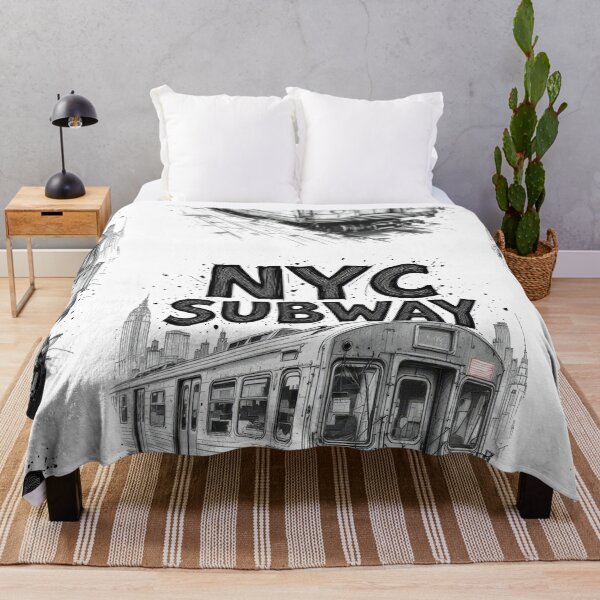 Item preview, New York Subway NYC Subway Train - Hand Drawing designed and sold by MayaDelaye.