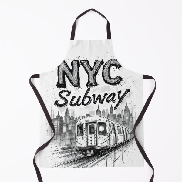 Item preview, New York Subway NYC Subway Train - Hand Drawing designed and sold by MayaDelaye.