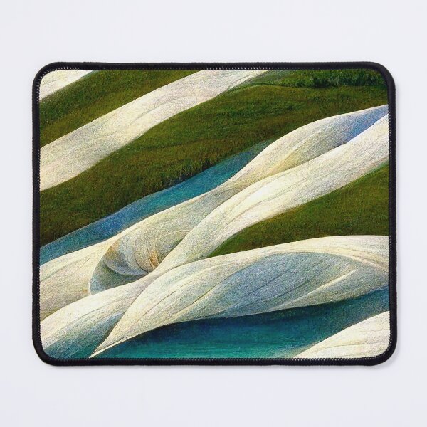 Item preview, Oceanic play of colors – sand ripples and calm waves in blue designed and sold by sabantha.