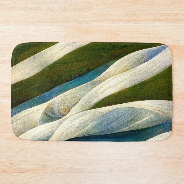 Item preview, Oceanic play of colors – sand ripples and calm waves in blue designed and sold by sabantha.