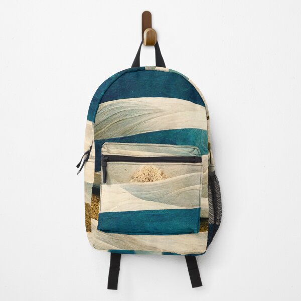 Item preview, Oceanic play of colors – coastal relief in blue & sand designed and sold by sabantha.