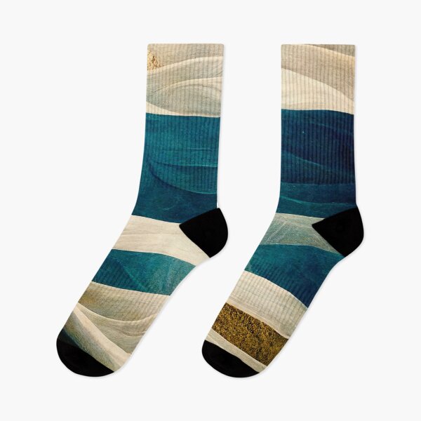 Item preview, Oceanic play of colors – coastal relief in blue & sand designed and sold by sabantha.