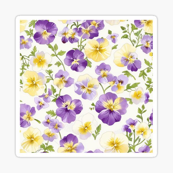 Item preview, Wild Pansy Flower Pattern designed and sold by CoolPixels.