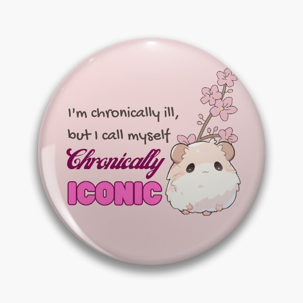 Chronically Iconic Hamster Pin