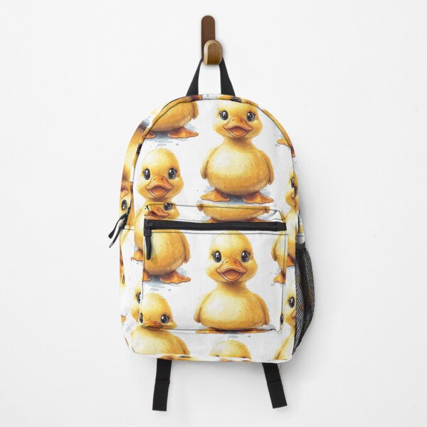 Item preview, Cute Rubber Duck on a Solid White Background – Minimalist Duck Art designed and sold by Moss and Moon Studio.