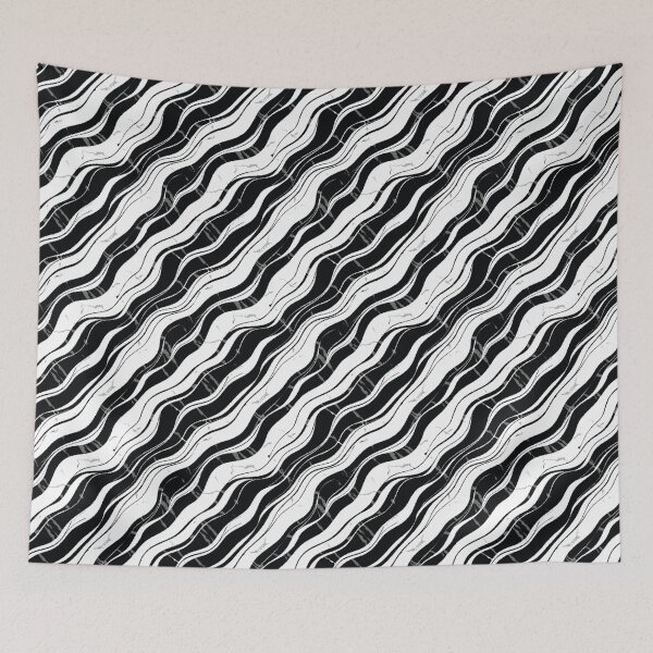 Item preview, The Wave Monochrome Undulation designed and sold by 89BLACK.