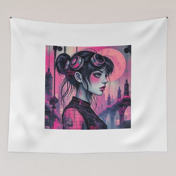 Item preview, fille cyberpunk designed and sold by Terry Collett.