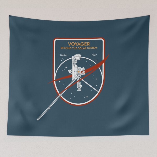 Item preview, Voyager. Beyond the Solar System. NASA 1977 Commemorative Badge designed and sold by BGALAXY.