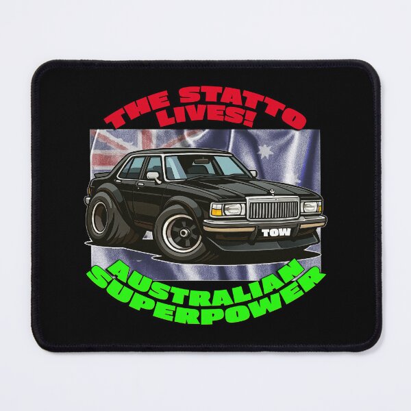 Item preview, The WB Statto Lives – Cartoon Holden Statesman Drag Car – Aussie Superpower Art designed and sold by Michael van der Hoorn.