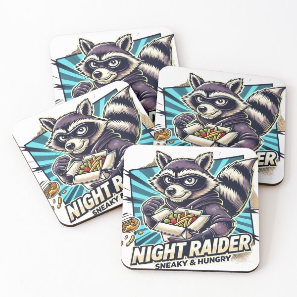 Item preview, Night Raider – Sneaky & Hungry Raccoon designed and sold by BeStartVision.