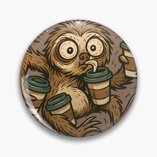 Item preview, Hyperactive sloth with coffee – Too tired to live, too awake to sleep designed and sold by meshhead.