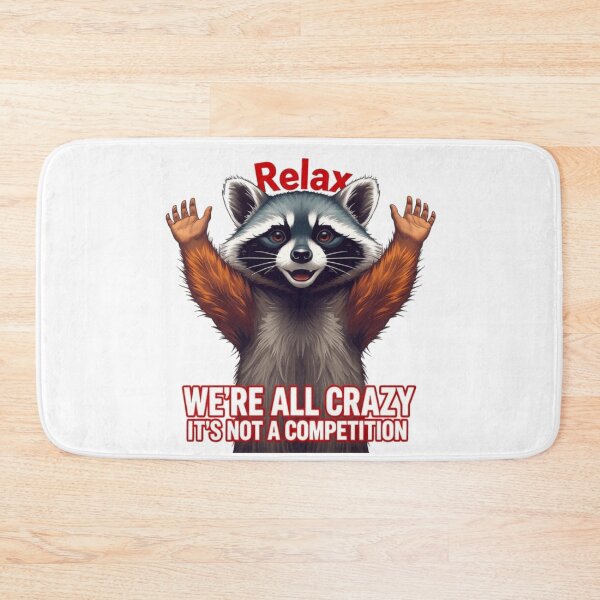 Item preview, Relax Like a Raccoon - Funny and Motivational Art designed and sold by latelierdechris.