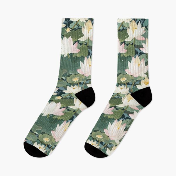 Item preview, Lotus Flowers and Leaves Pattern designed and sold by CoolPixels.