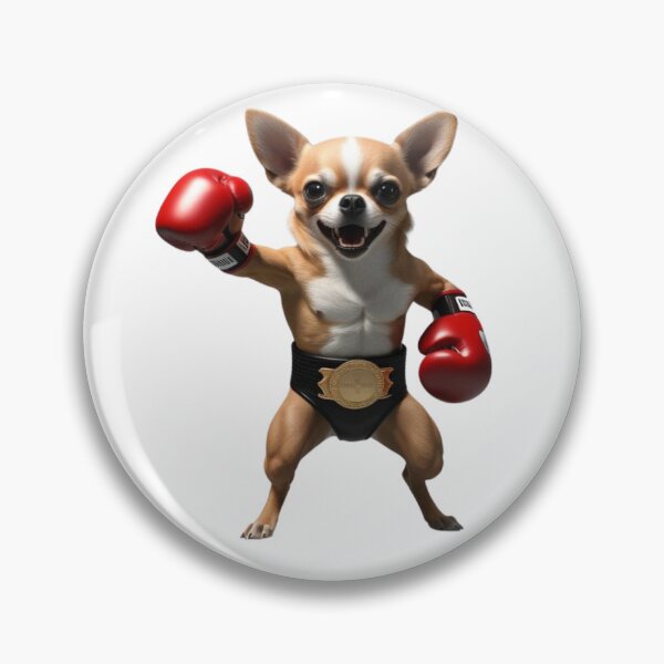 Item preview, Chihuahua Boxer – The Bravest in the Ring in Mini Size designed and sold by StormArte.