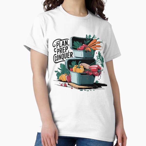 Item preview, Meal Prep Maverick Plan. Prep. Conquer T-Shirt designed and sold by Jirakit789.