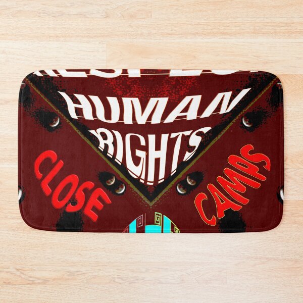 Item preview, V - RESPECT HUMAN RIGHTS CLOSE THE CAMPS designed and sold by Ralek.