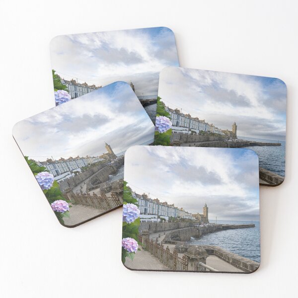 Item preview, Porthleven, summertime bay view designed and sold by kathleenjean.