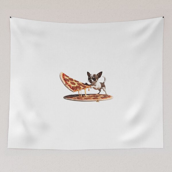 Item preview, Chihuahua Pizza Lover – Small, But With a Big Appetite designed and sold by StormArte.