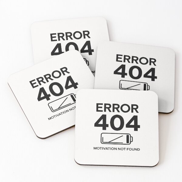 Item preview, Motivation, 404 error no motivation, not found, depression designed and sold by PhotoArtMC.