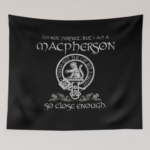 Item preview, MacPherson of Glentruim clan Scottish surname crest badge motto tartan sporran kilt men women designed and sold by Clan1093.