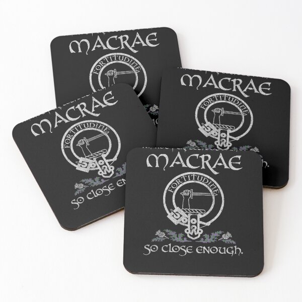 Artikelvorschau, MacRae Clan Schottischer Nachname Wappen Abzeichen Motto Tartan Sporran Kilt Männer Frauen entworfen und verkauft von Clan1093.