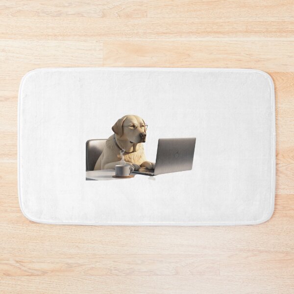 Item preview, Labrador Office – Teleworking with Coffee and Paws designed and sold by StormArte.