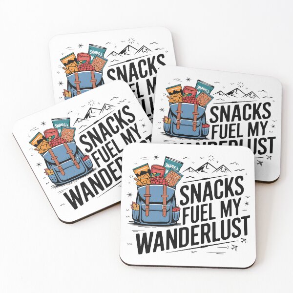 Item preview, Snack Attack Nomad Snacks Fuel My Wanderlust T-Shirt designed and sold by MysticNest Studio.