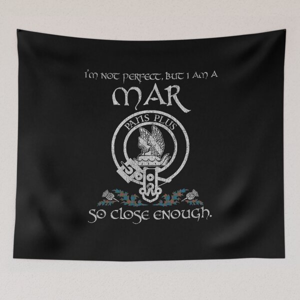 Artikelvorschau, Mar Clan Schottischer Nachname Wappen Abzeichen Motto Tartan Sporran Kilt Männer Frauen entworfen und verkauft von Clan1093.