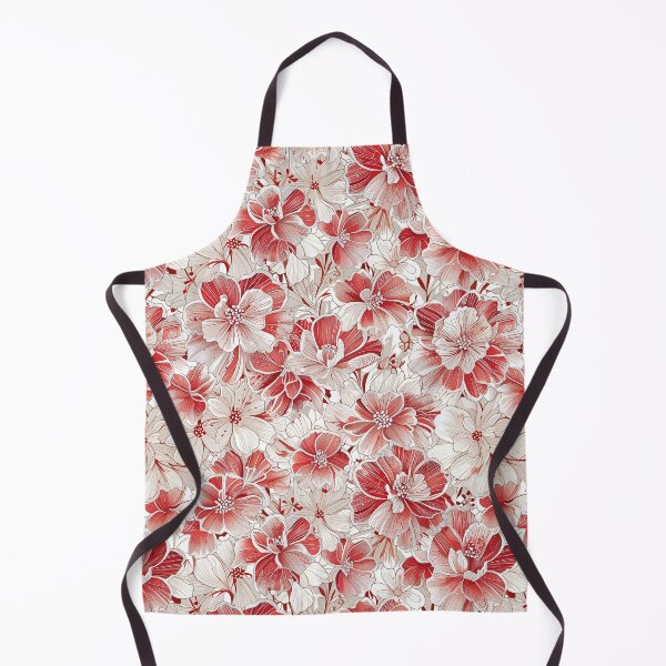 Item preview, Winky Double Red White Flower Pattern designed and sold by CoolPixels.