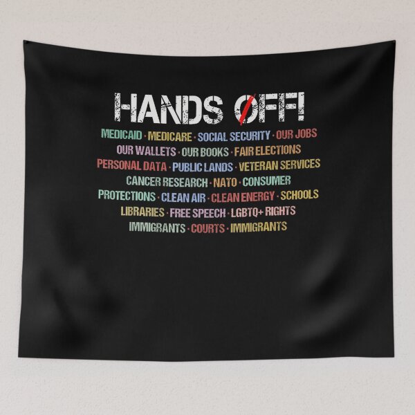 Item preview, Retro Hands Off Protest Social Security And Medicare Protest designed and sold by Vincent-Cloud.