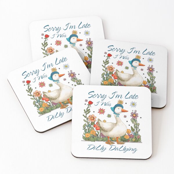 Item preview, Funny Goose Sorry I'm Late I Was Dilly Dallying Silly Goose designed and sold by Galactic-Sketch.