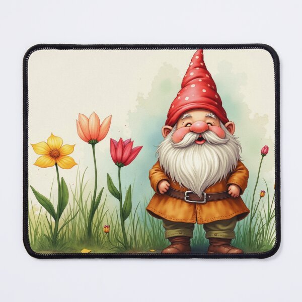 Item preview, Garden Gnome - cheerful dwarf in the garden designed and sold by Connys Colorful World.