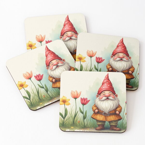 Item preview, Garden Gnome - cheerful dwarf in the garden designed and sold by Connys Colorful World.