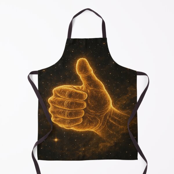 Item preview, Golden cosmic thumbs up designed and sold by TheFreshPirate.