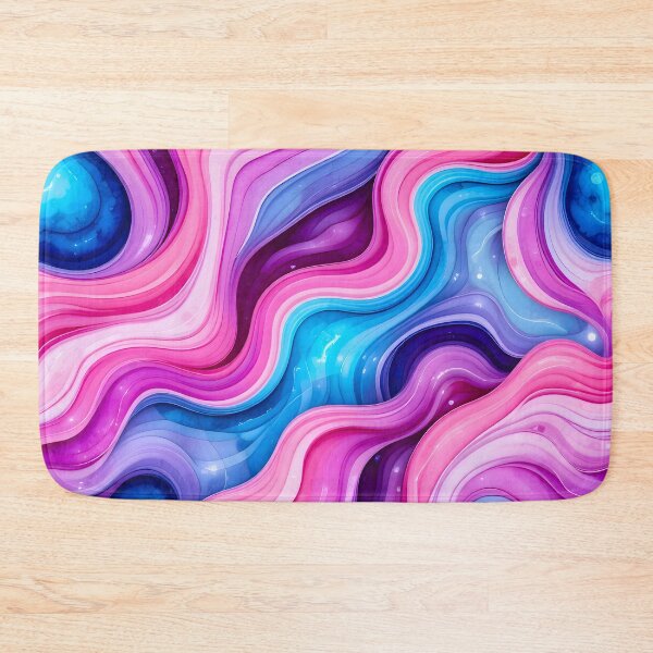 Item preview, Soft and Bold, Cotton Candy Waves with a Cosmic Touch, Abstract Colorful Waves, Abstract Texture Flowing Patterns designed and sold by Kintsugi99.