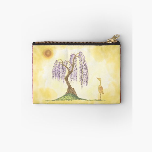 Item preview, A wisteria tree and an adorable orange bird designed and sold by greenPQBstudio.