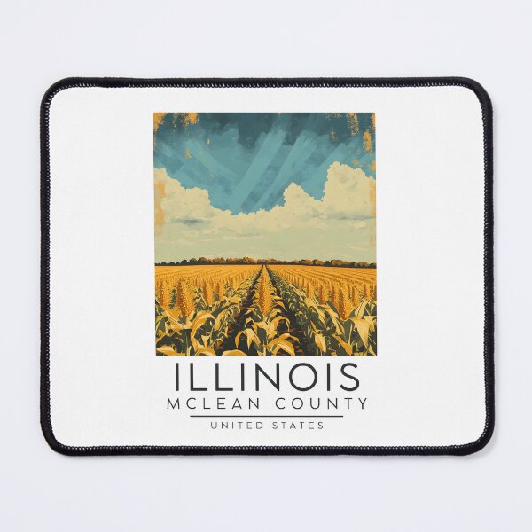 Item preview, A Vintage Poster of Mclean County - Illinois - US designed and sold by GoodOldVintage.