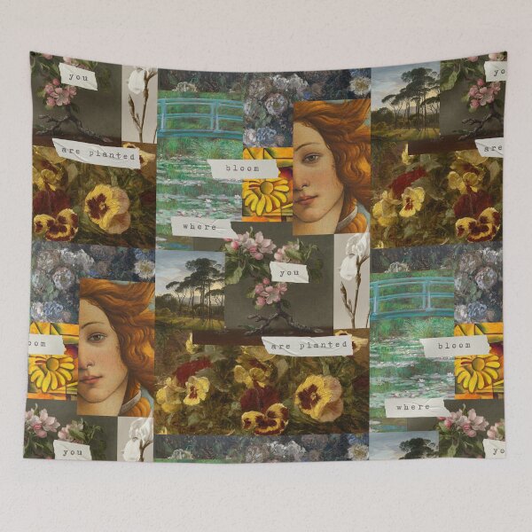 Item preview, Bloom Where You Are Planted - Vintage Art Collage designed and sold by SolarOdd.