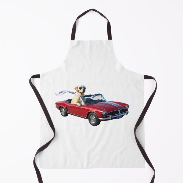 Item preview, Labrador at the Wheel – Classic Style in a Red Car designed and sold by StormArte.