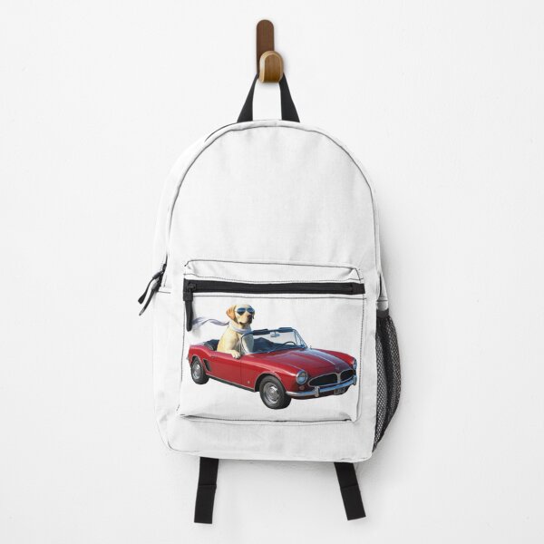 Item preview, Labrador at the Wheel – Classic Style in a Red Car designed and sold by StormArte.