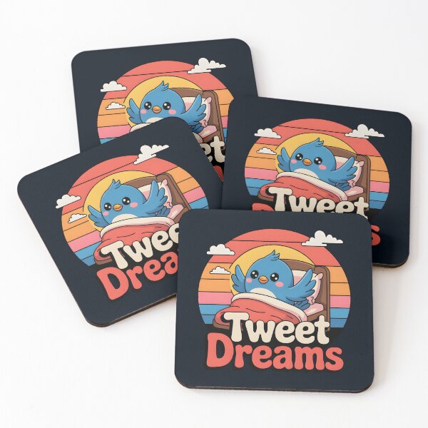 Item preview, Tweet Dreams – Cute Bird Pun designed and sold by Jollys-ArtShop.