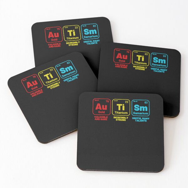Item preview, Autism Awareness Distressed Design Elements Periodic Table designed and sold by Run to Creations.